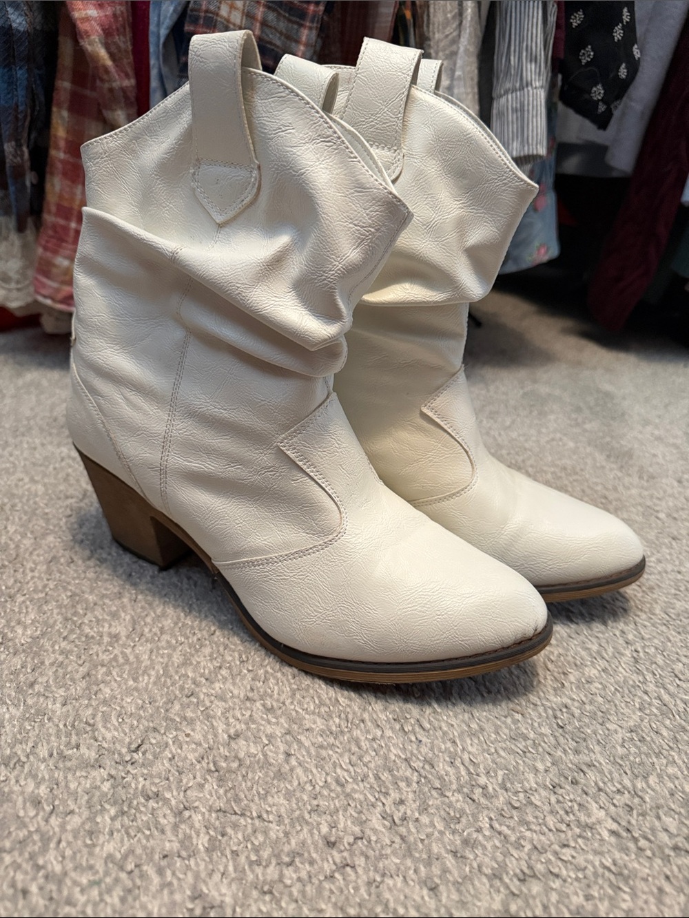 Charles Albert Slouchy Western Ankle Boots